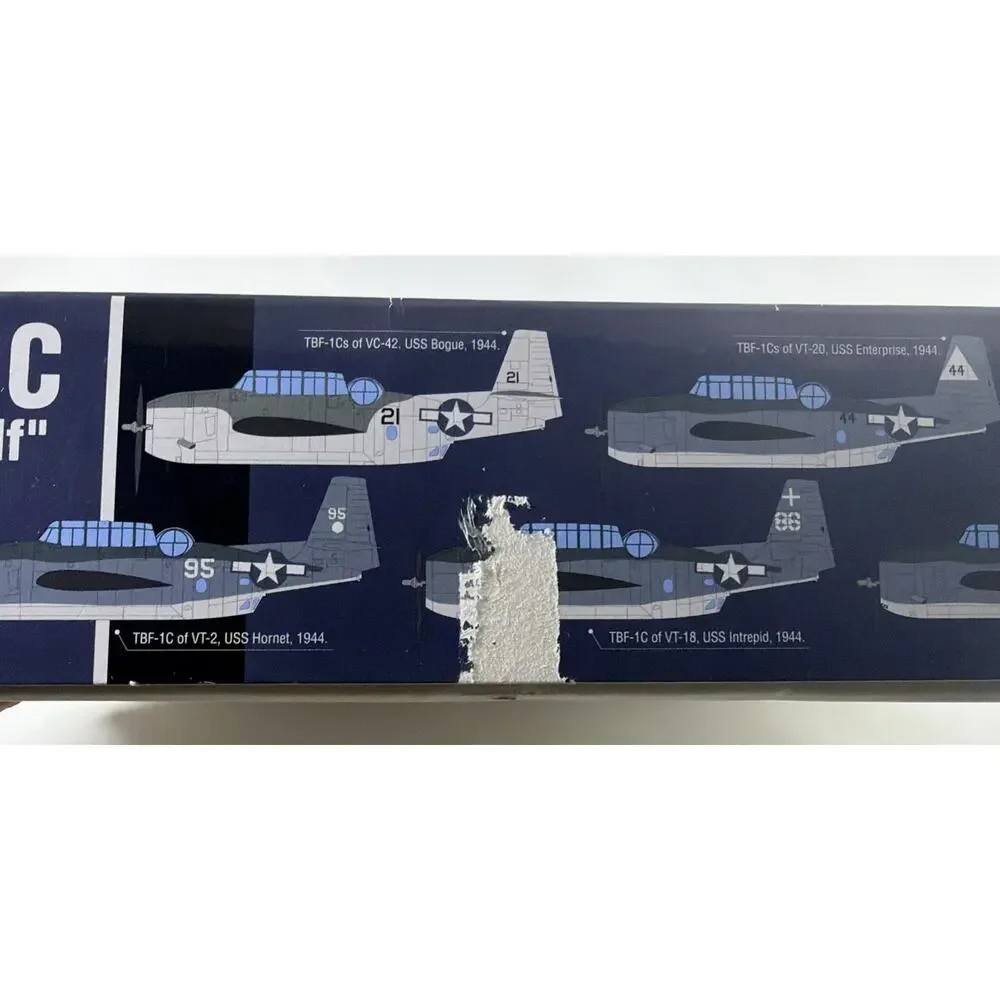 Academy 1/48 USN TBF-1C Battle of Leyte Gulf Aircraft model kit #12340 Open Box